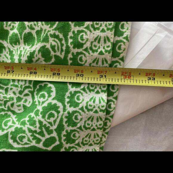 Tracy Reese Vibrant Green Bohemian A-Line Dress with Lace Print - Picture 8 of 10